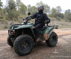 En el quad de La Aventura de Cabrejas (Cuenca)
