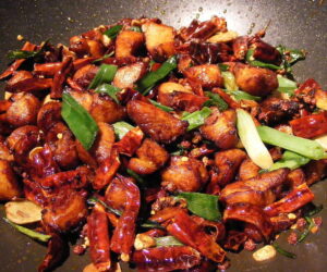 Pollo picante chino