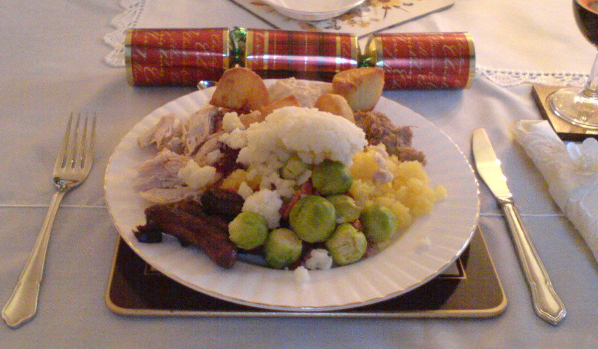 Cena de navidad típica Reino Unido