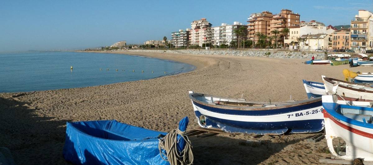 playa vilassar tren Barcelona