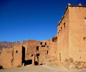 Uno de los pueblos siguiendo el curso del Valle del Draa