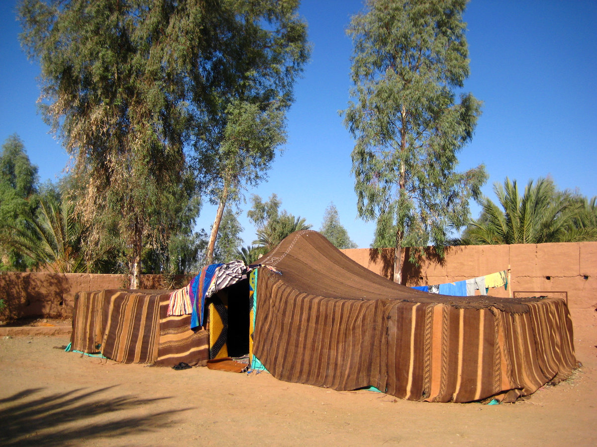 Una haima en el desierto de Zagora