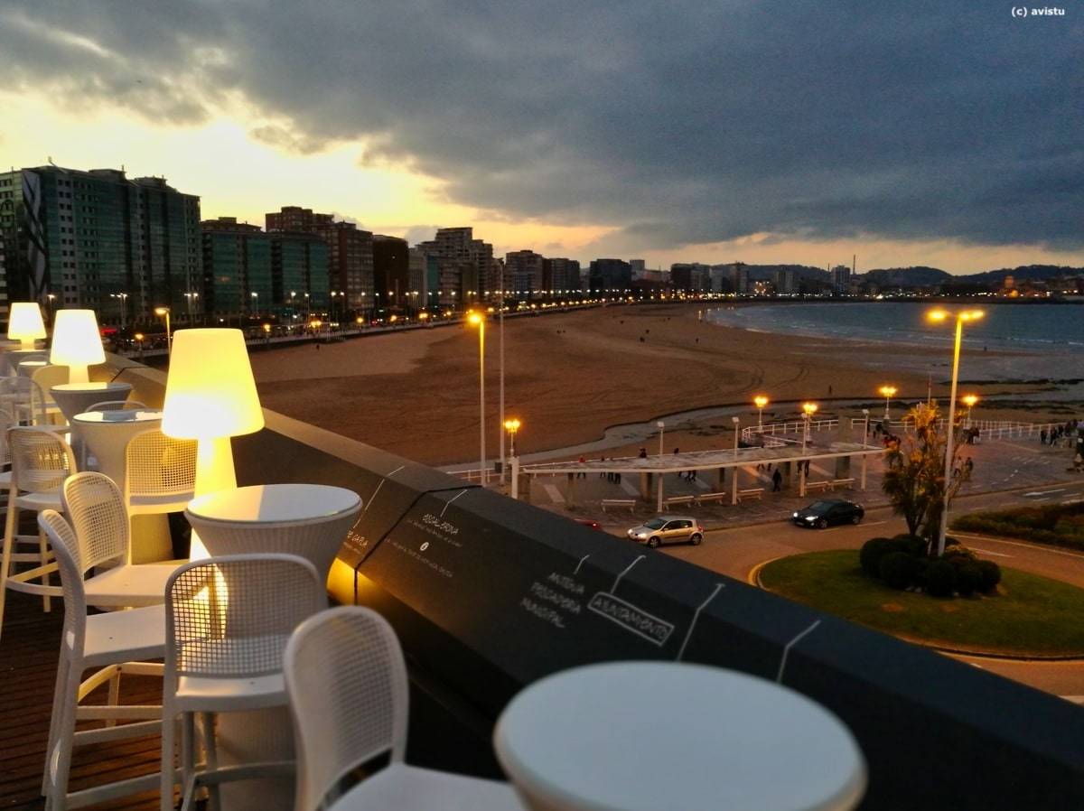 Terraza Hotel Abba Playa Gijón Asturias