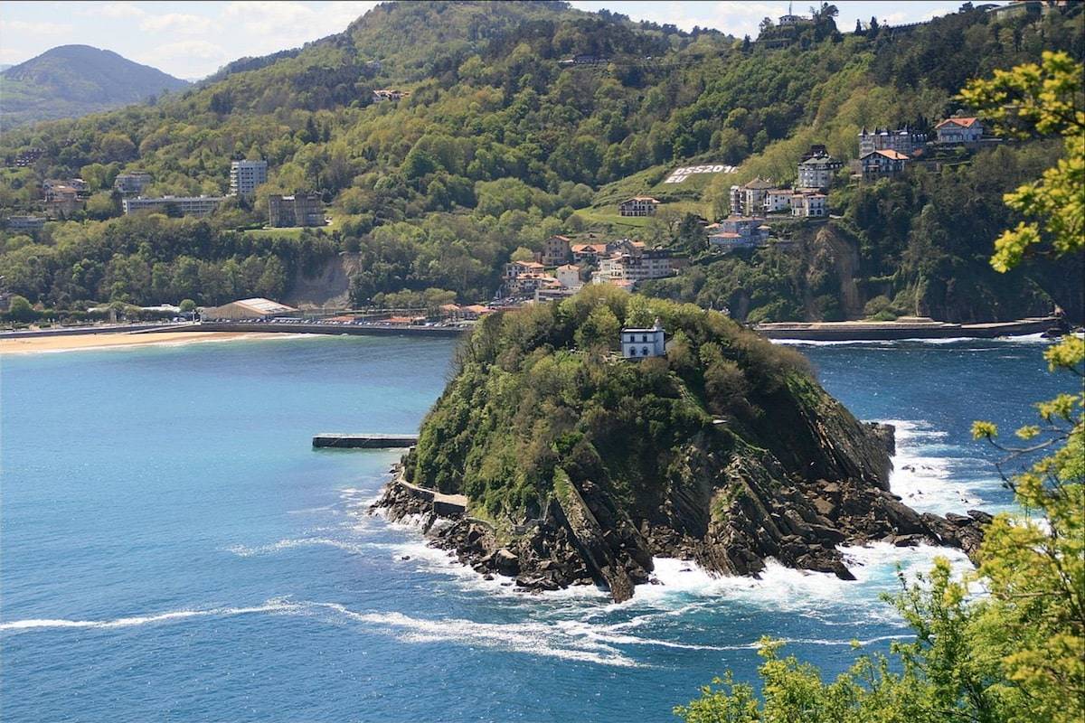 Isla Santa Clara San Sebastián desde Monte Urgull
