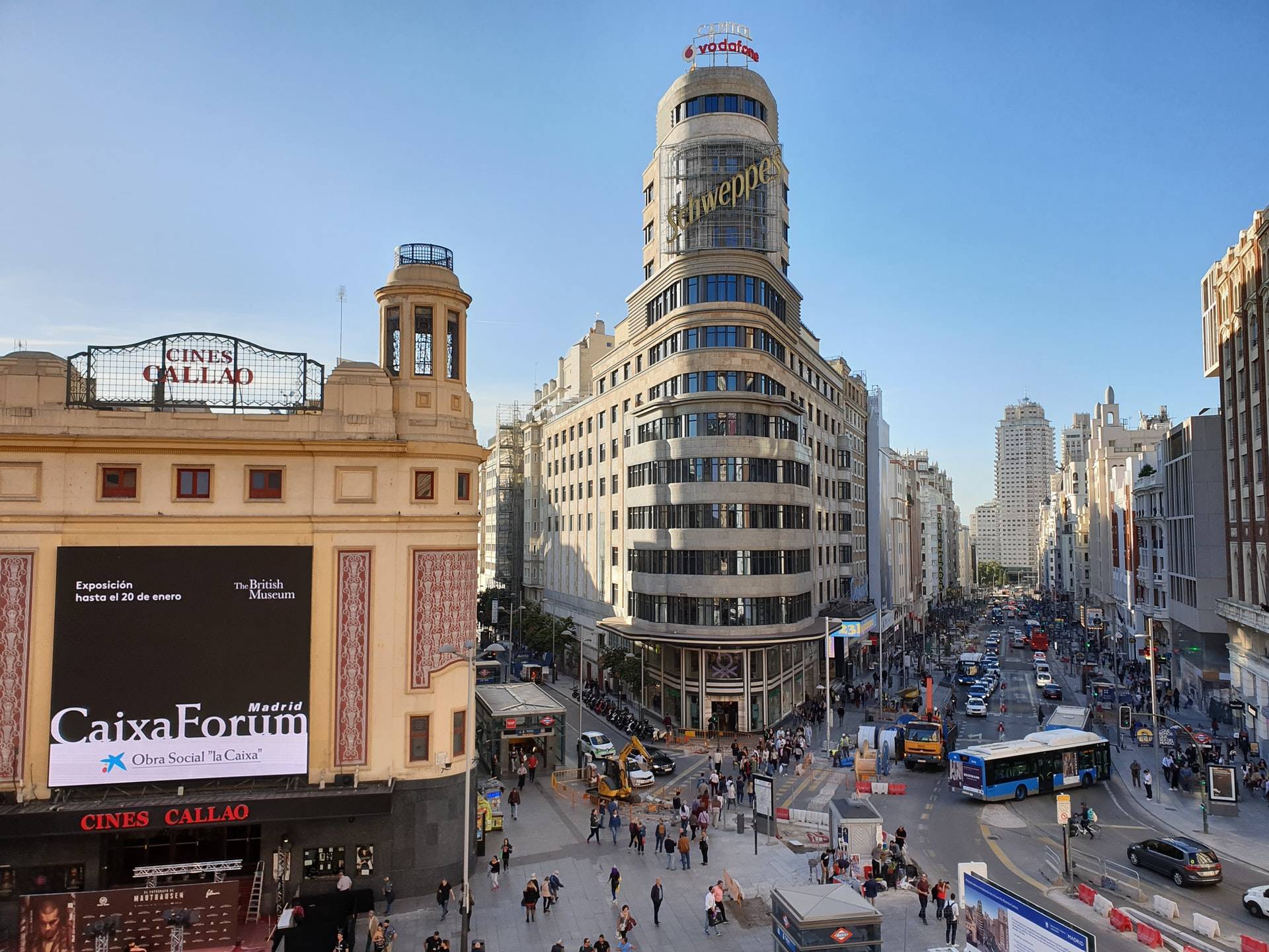 Plaza de Callao y Gran Vía de Madrid