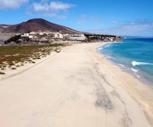 La extensa playa de Morro Jable