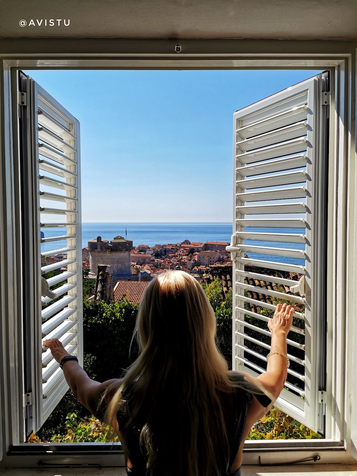 Vistas a Dubrovnik desde nuestra habitación en Rooms Vjera