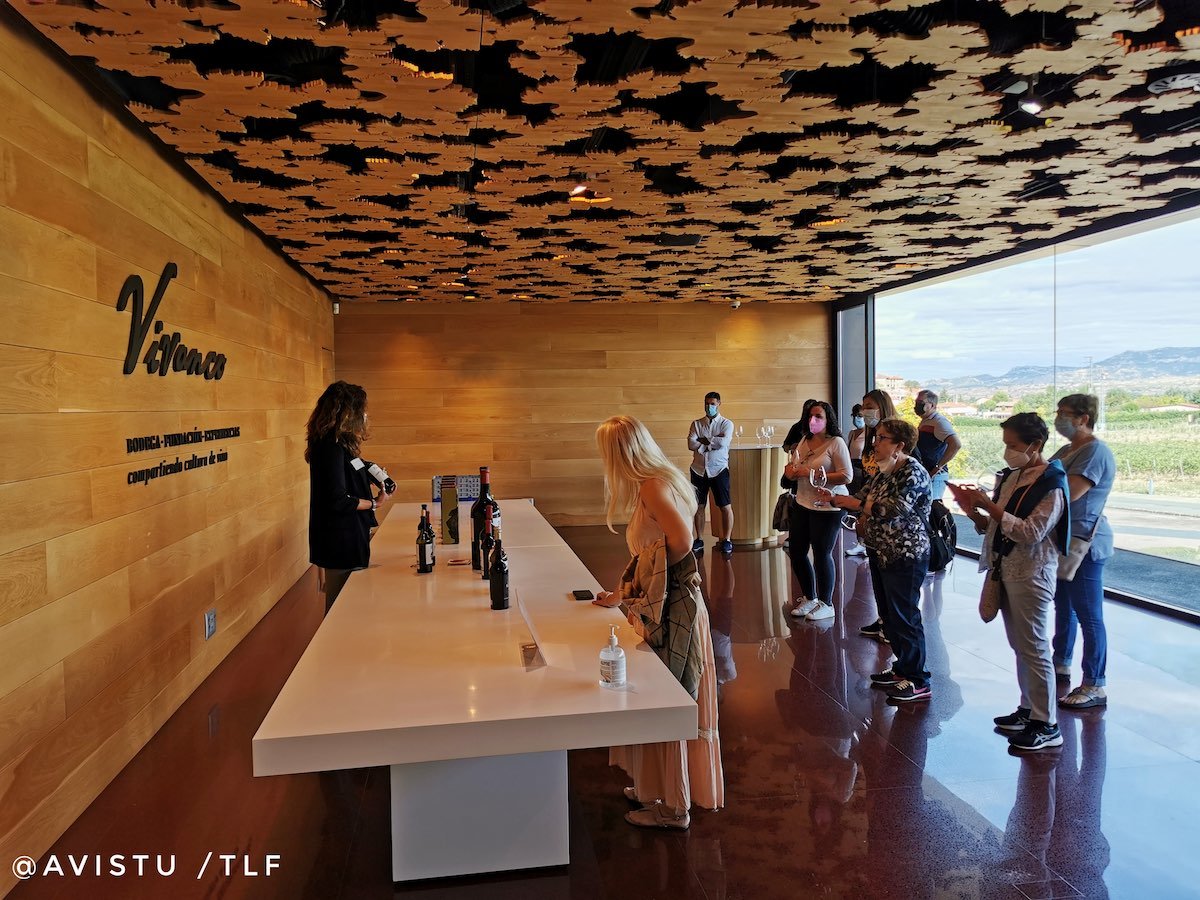 Sala de Catas de la visita a la Bodega Vivanco en La Rioja