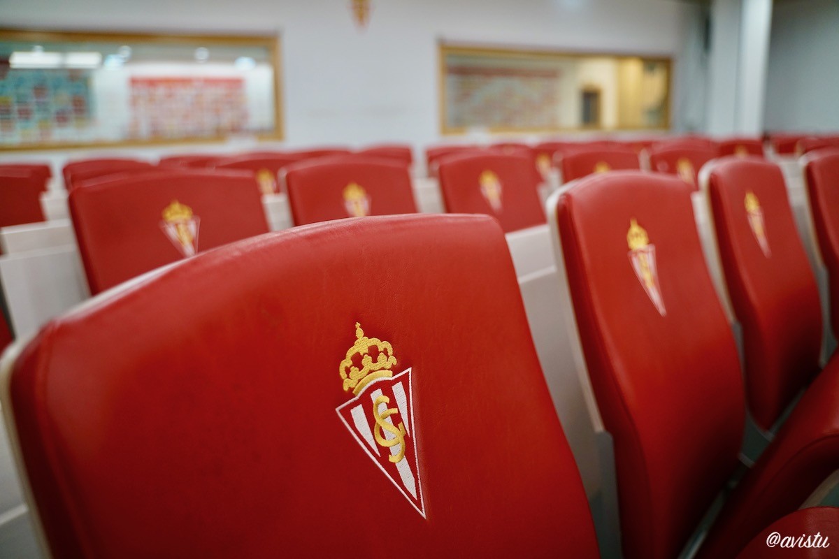 Sala de Prensa, Tour del Estadio El Molinón, Sporting de Gijón, Asturias