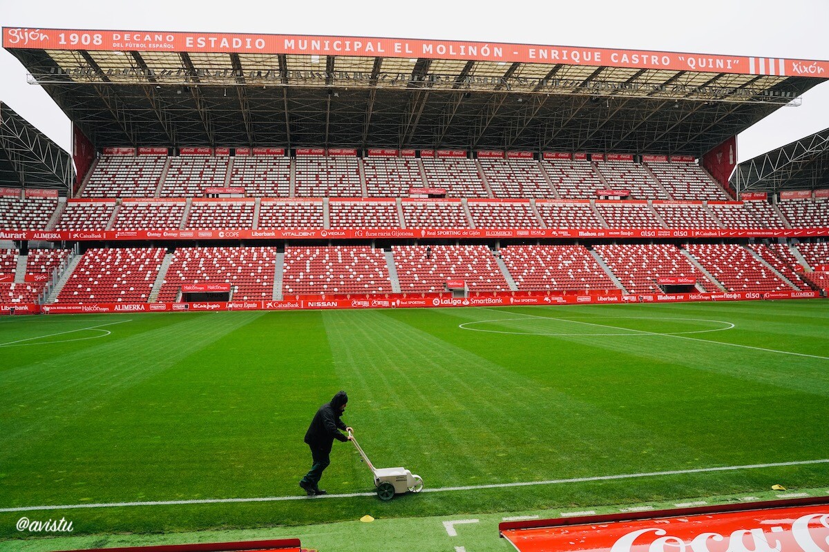Tour del Estadio El Molinón, Sporting de Gijón, Asturias