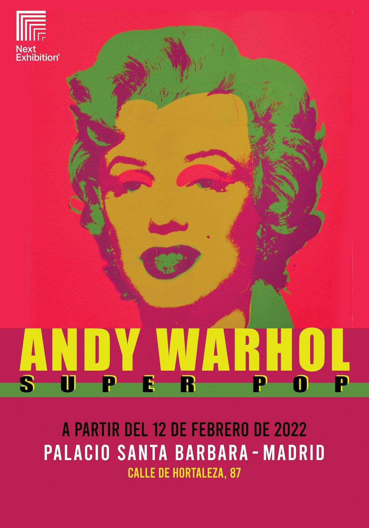 Poster exposición "Andy Warhol Super Pop" en Madrid