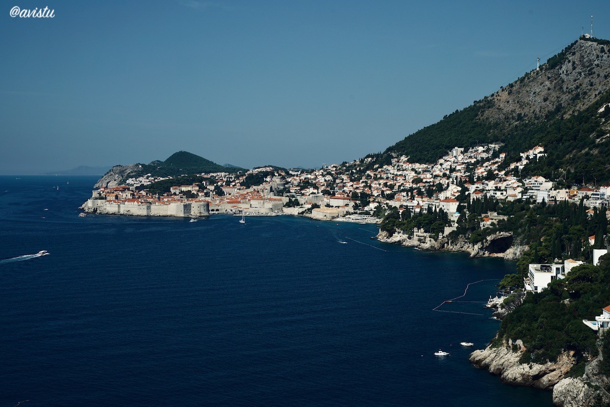 Dubrovnik, la costa y el Monte Sdr desde el abandonado Hotel Belvedere
