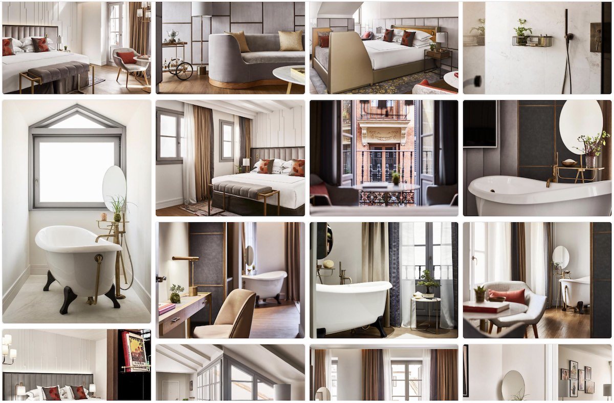 Habitaciones del Gran Hotel Inglés en Madrid [Foto: Booking]