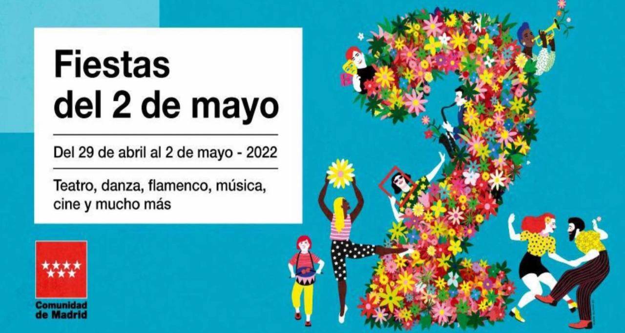 Cartel Fiestas 2 de Mayo Madrid 2022