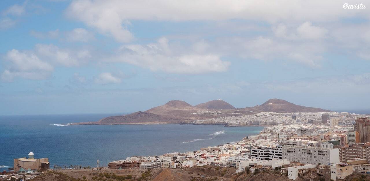 Las Palmas de Gran Canaria desde el Mirador del Cardón