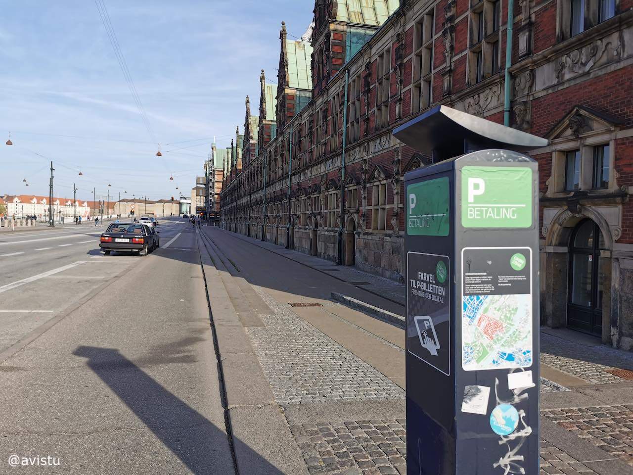 Máquina para pagar el aparcamiento en Copenhague