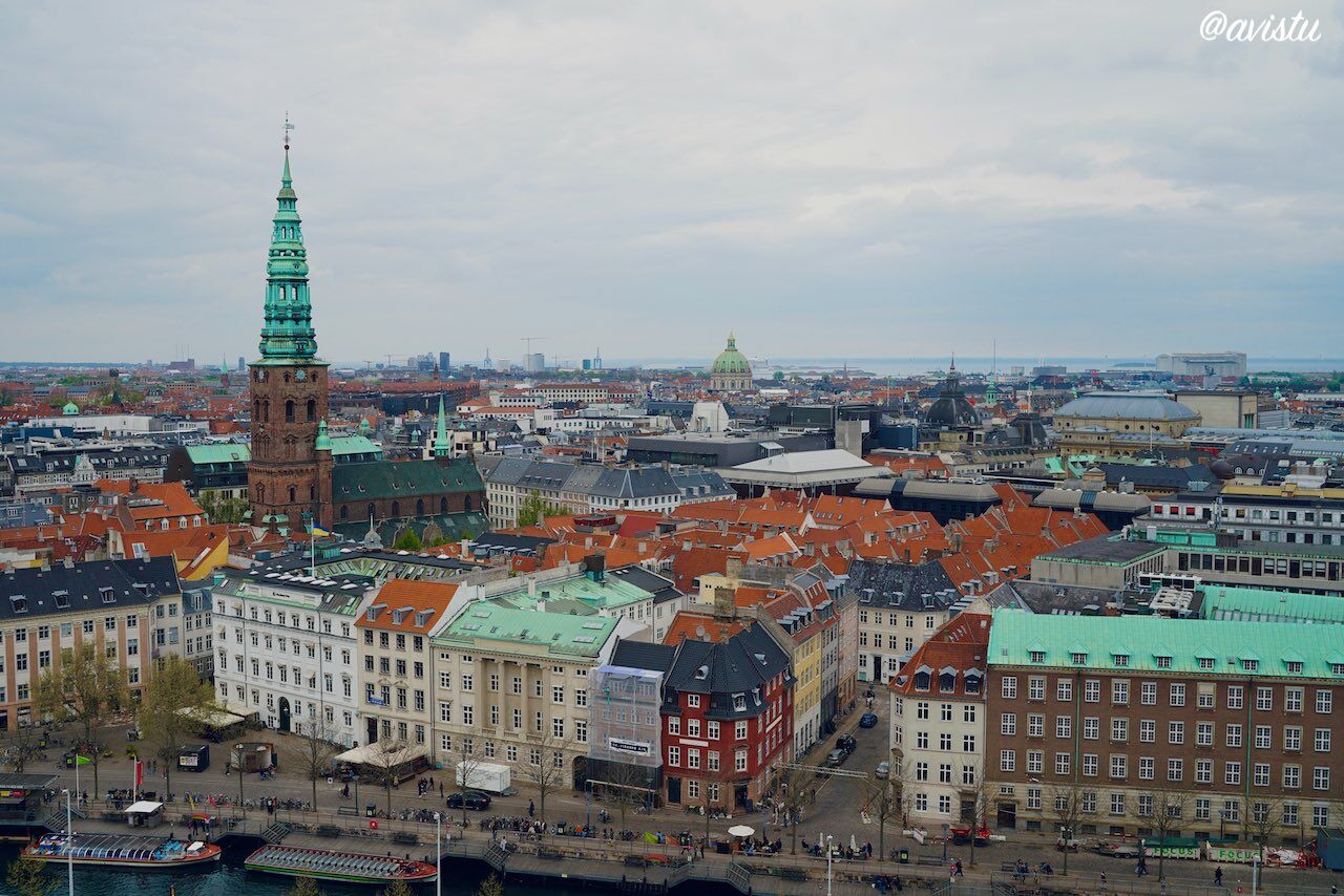 Copenhague desde la torre del Palacio de Christiansborg [(c) Foto: @avistu]