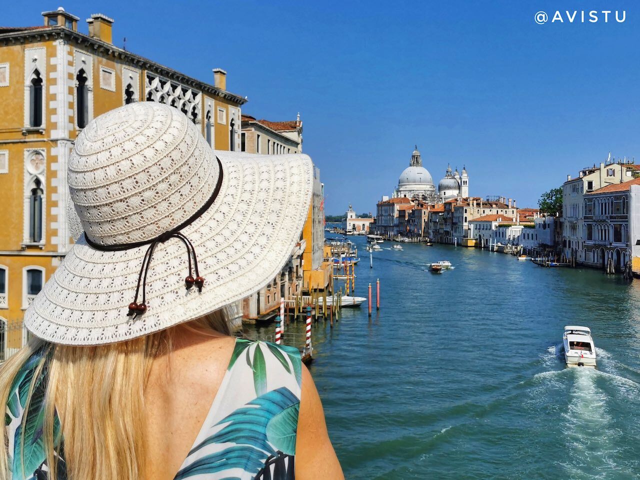 El Gran Canal en Venecia desde el Puente de la Academia