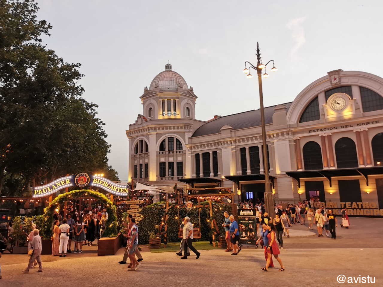 Paulaner Biergarten en Príncipe Pío Madrid