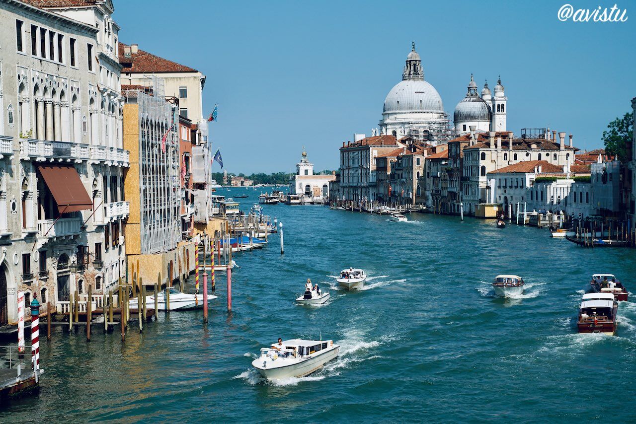 El Gran Canal desde el Puente de la Academia en Venecia [(c)Foto: @avistu]