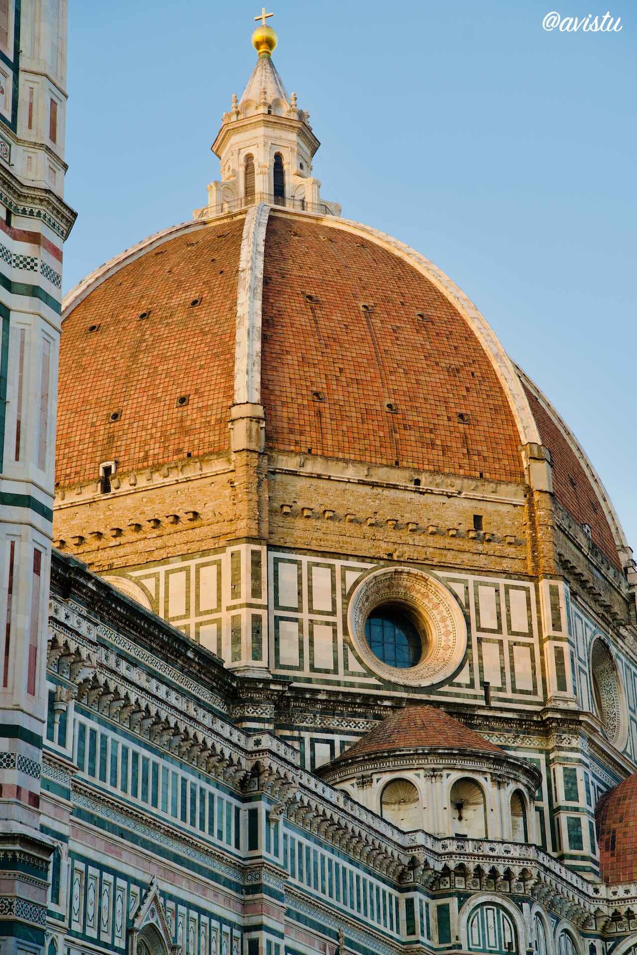 La Cúpula de la Catedral de Florencia diseñada por Brunelleschi [(c)Foto: @avistu]