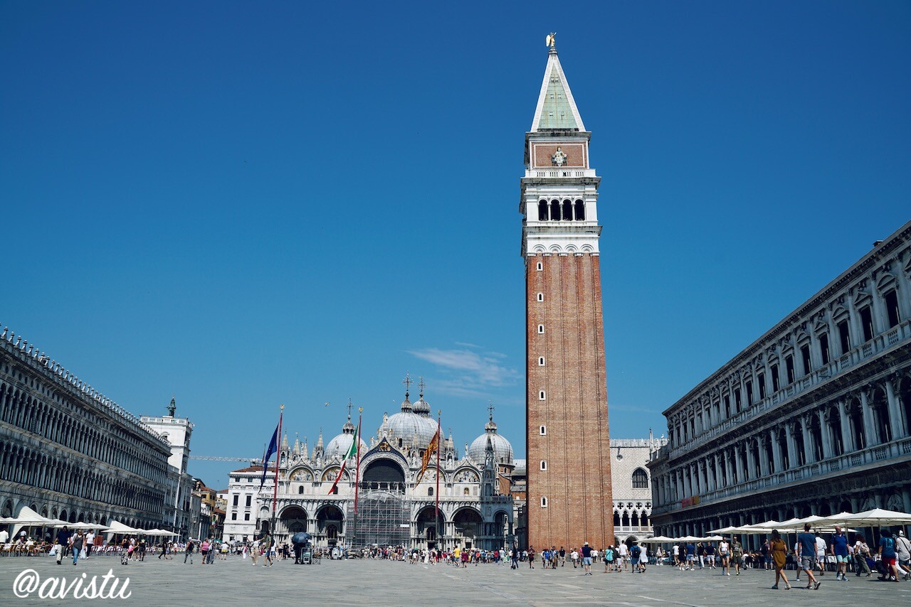 La Plaza de San Marcos en Venecia [(c)Foto: @avistu]