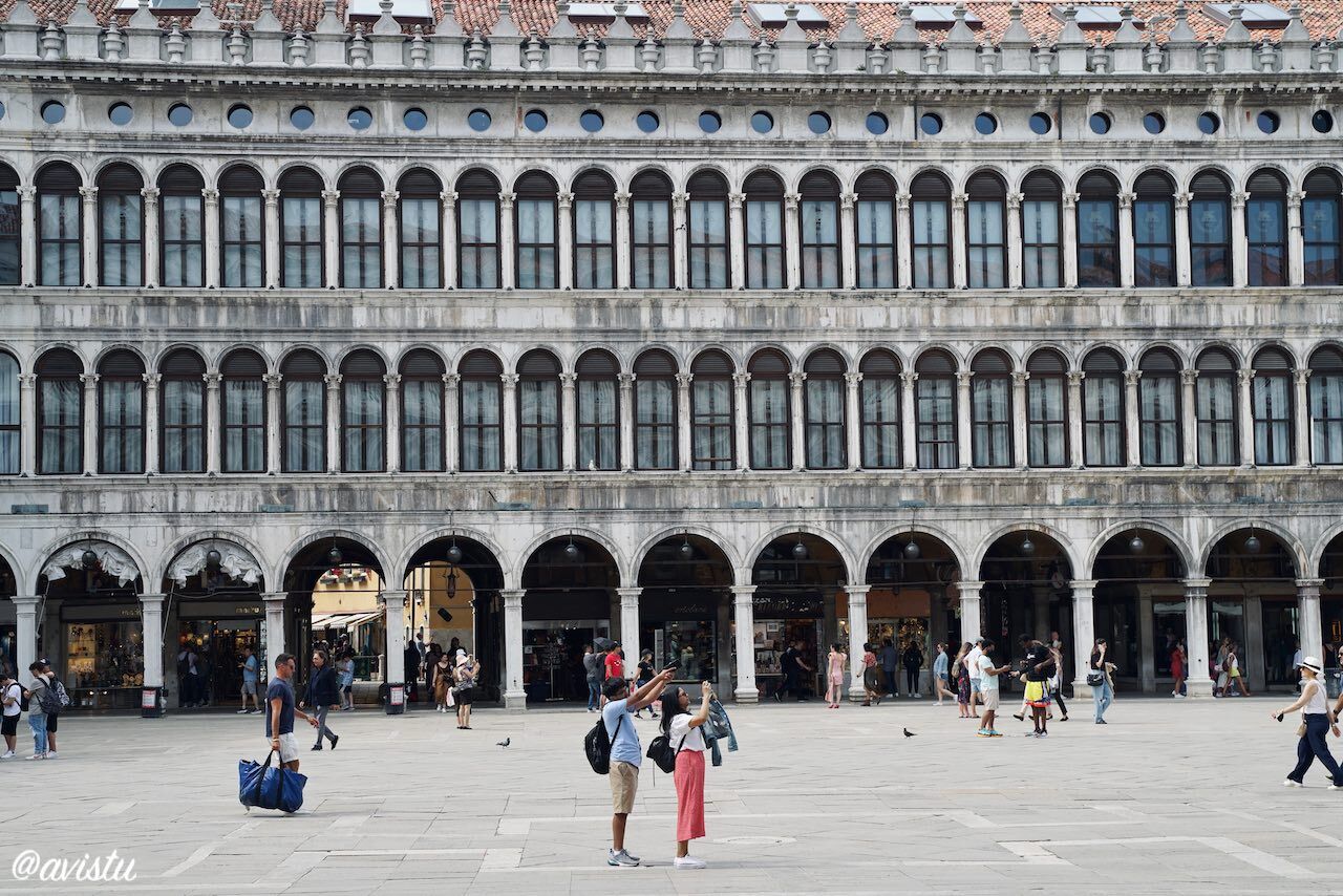 Uno de los edificios de la Plaza de San Marcos en Venecia [(c)Foto: @avistu]