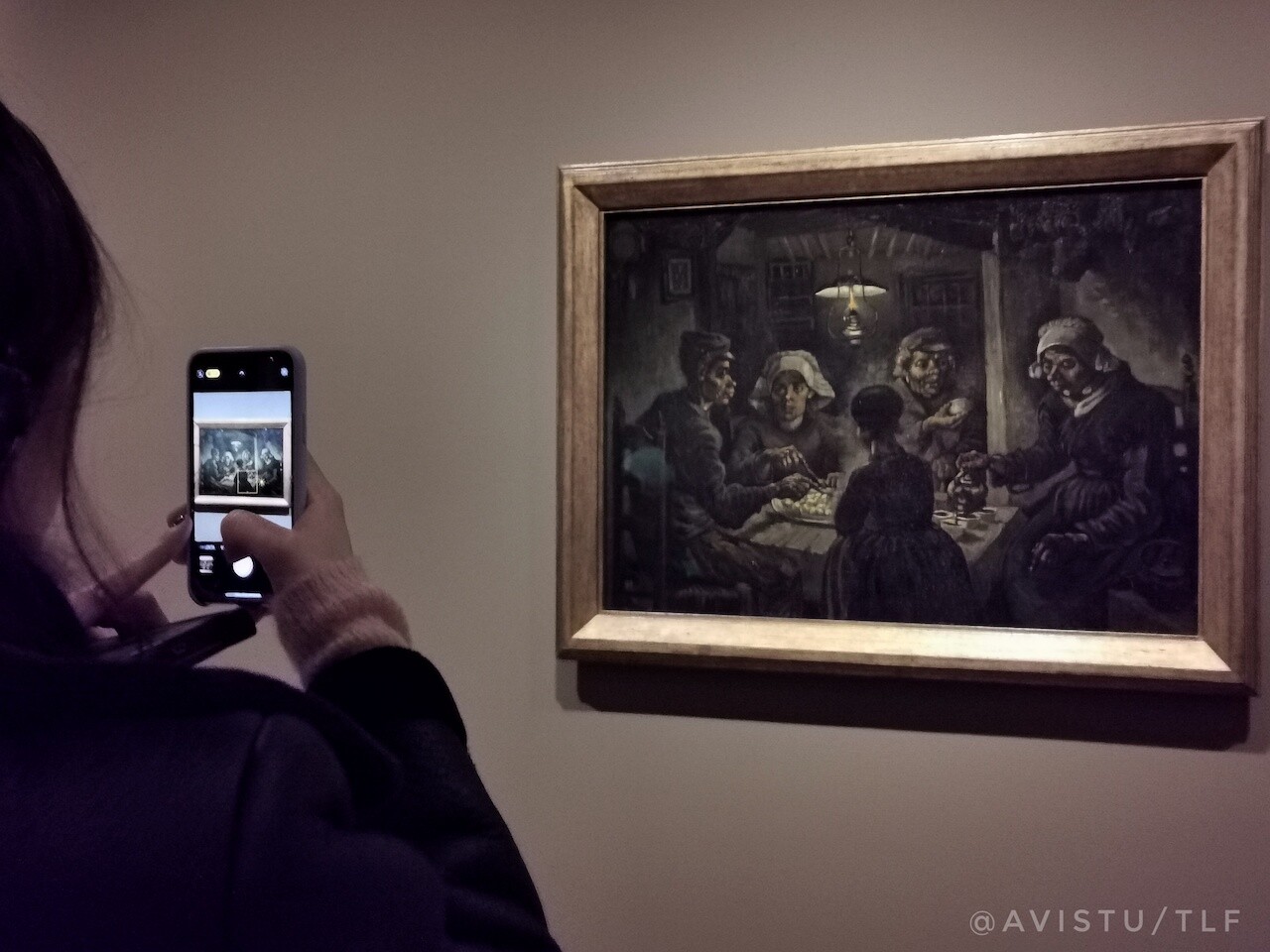 Los comedores de patatas primer gran cuadro de Van Gogh [(c)Foto: @avistu]