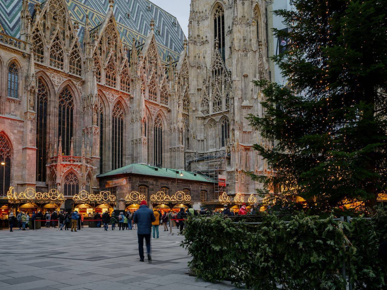 El Mercadillo Navideño en la Plaza de San Esteban en Viena © WienTourismus/Julius Hirtzberger