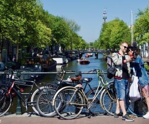 Un selfie en los canales de Amsterdam [(c)Foto: @avistu]