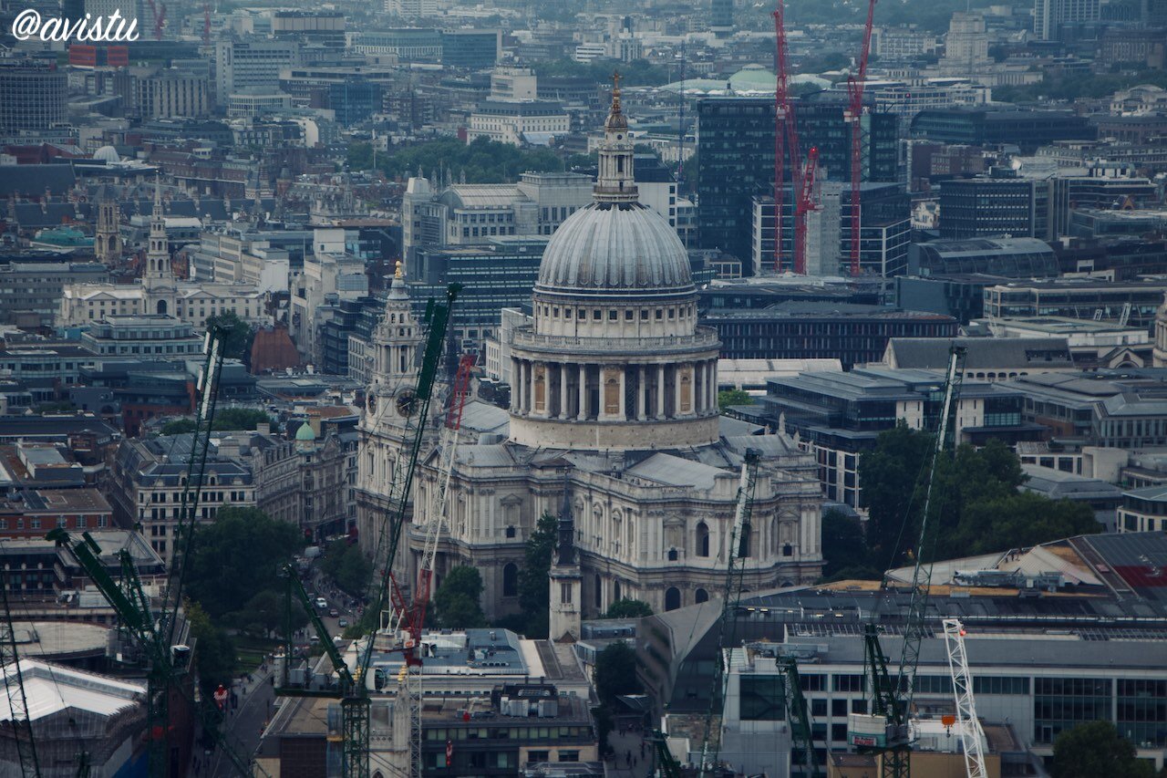 La Catedral de San Pablo desde el SkyGarden en Londres [(c) Foto: @avistu]