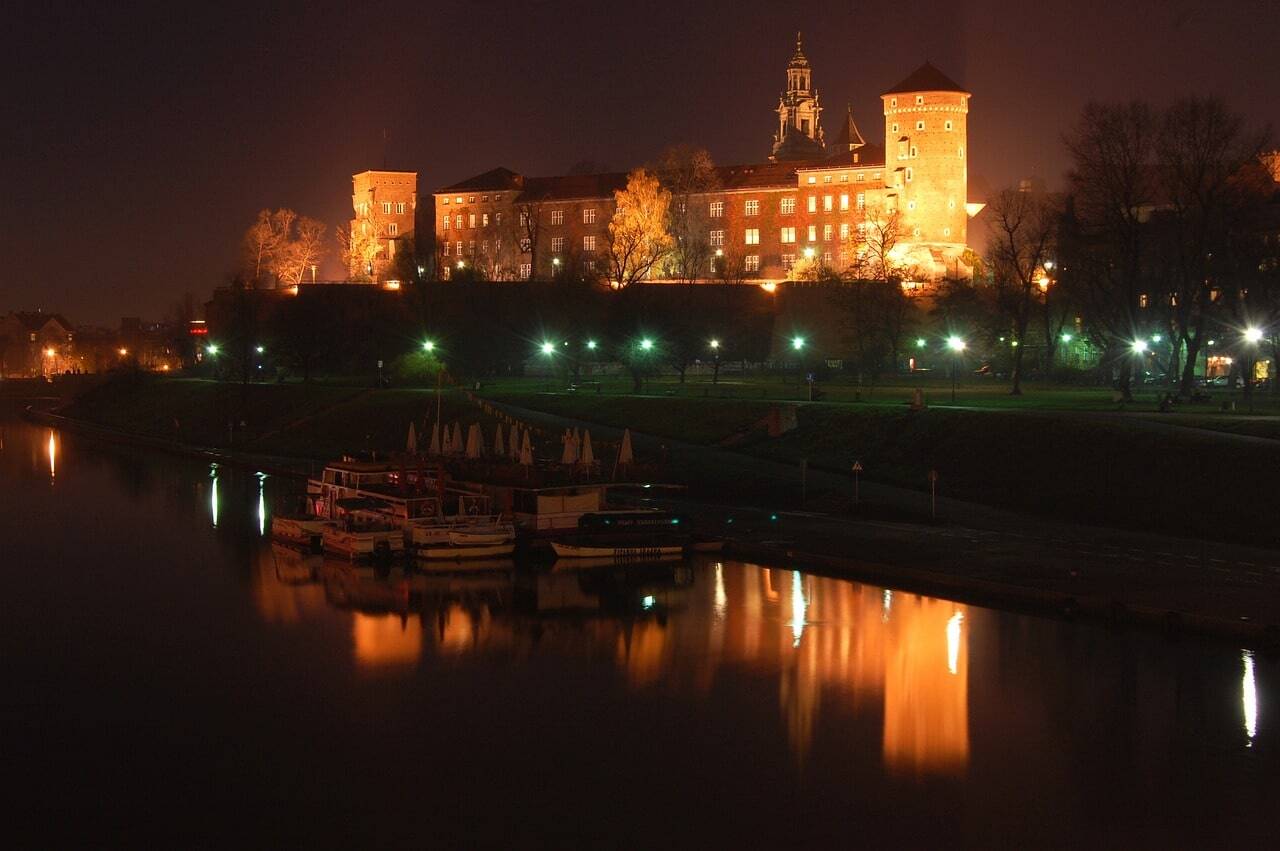 Cracovia de noche