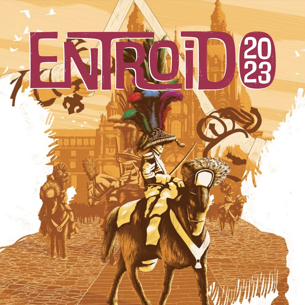 Cartel Carnaval (Entroido) Santiago de Compostela 2023