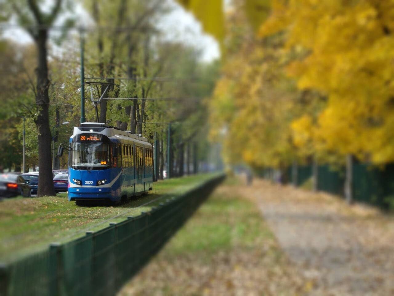 tranvía en Cracovia