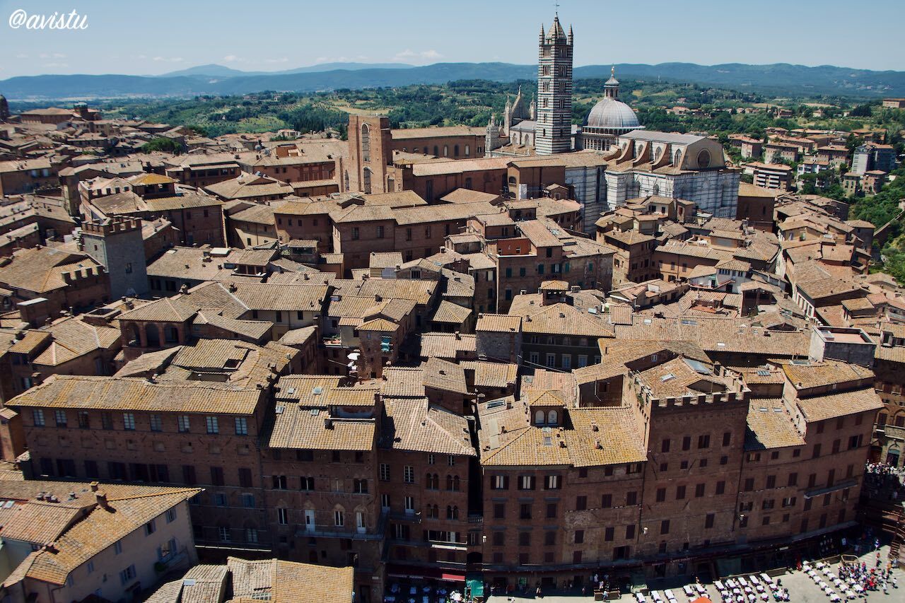 Siena desde la Torre del Mangia, Toscana, Italia [(c)Foto: @avistu]