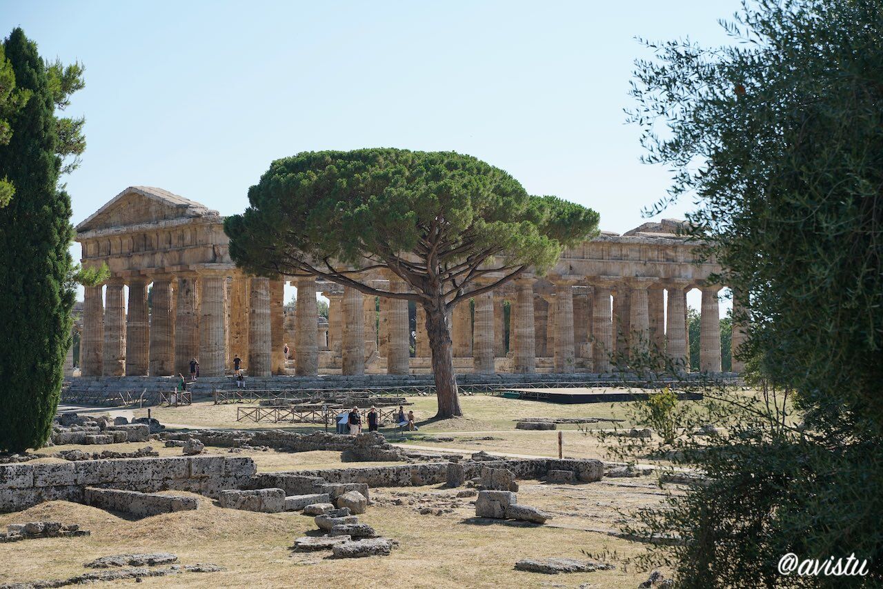 Yacimiento arqueológico de Paestum cerca de Nápoles, Italia [(c)Foto: @avistu]