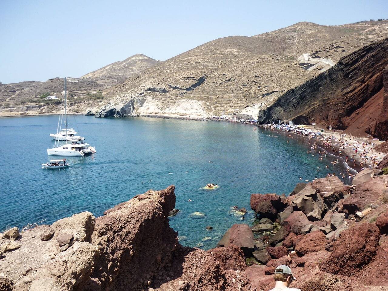 Playa Roja mejores cosas que ver en Santorini