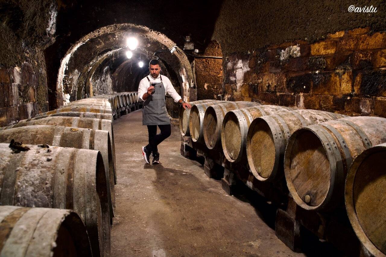 Calado de la bodega subterránea de Casa Terete, Haro, La Rioja [(c)Foto: @avistu]