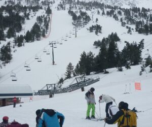esquí alpino en los Pirineos Baqueira