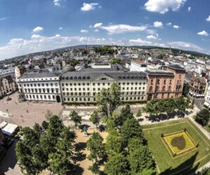Vista panorámica de Wiesbaden desde la torre de la Marktkirche [(c) Foto: Michael Schick/Tourismus Wiesbaden]