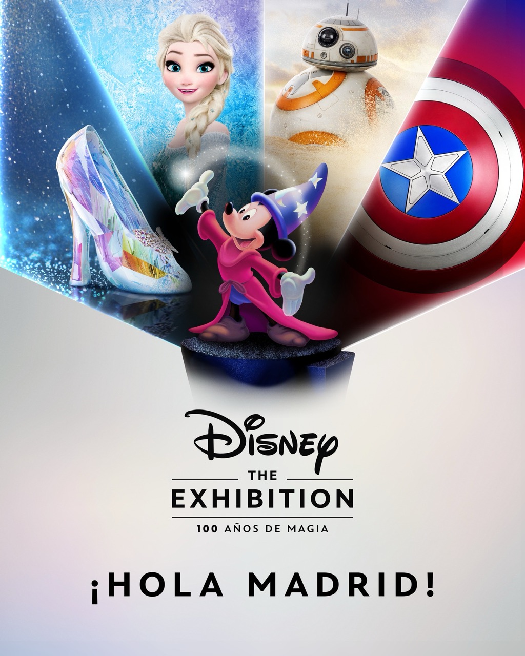Cartel Disney The Exhibition 100 Madrid