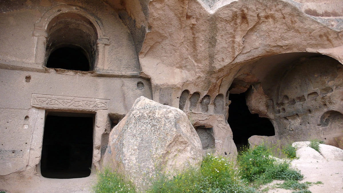 Casas excavadas en Capadocia
