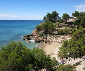 Una cala en Salou
