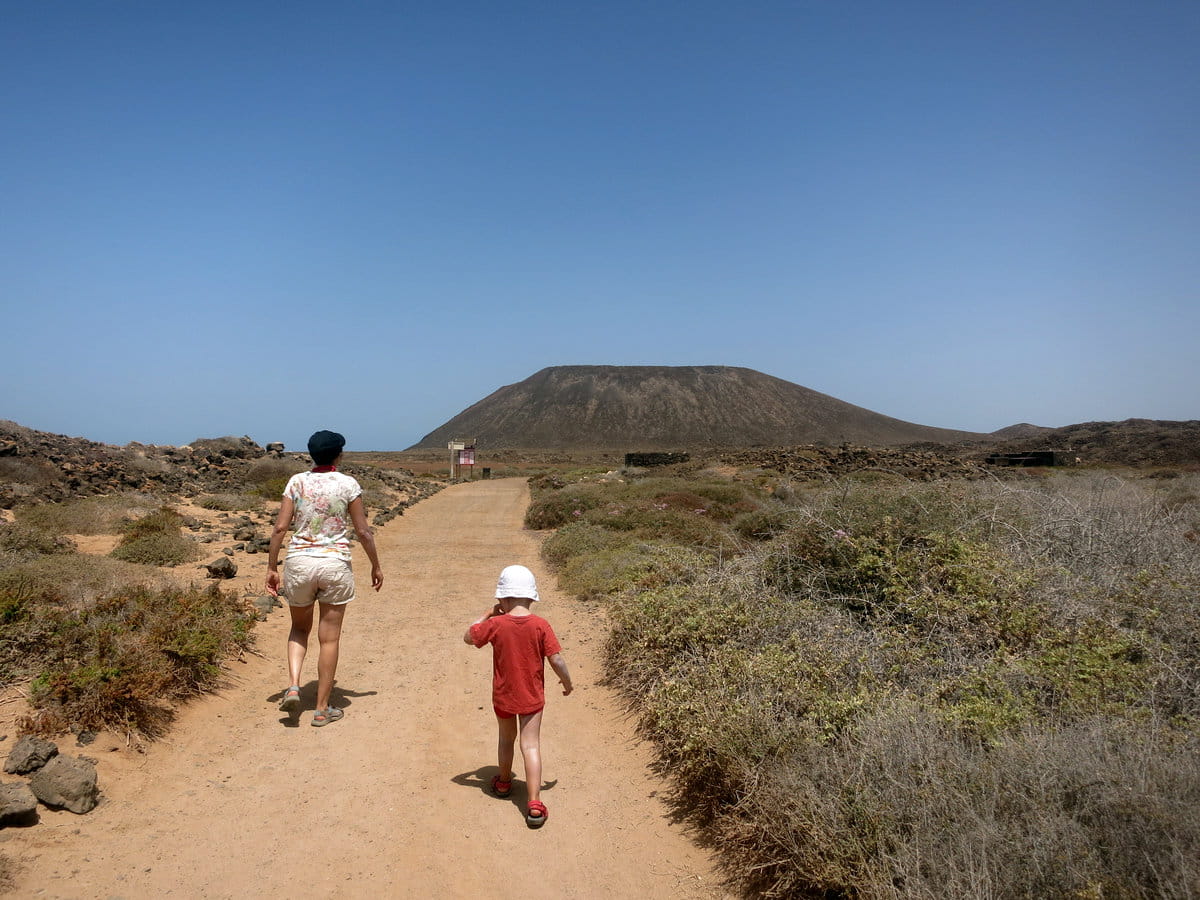 Caminando en la isla de Lobos