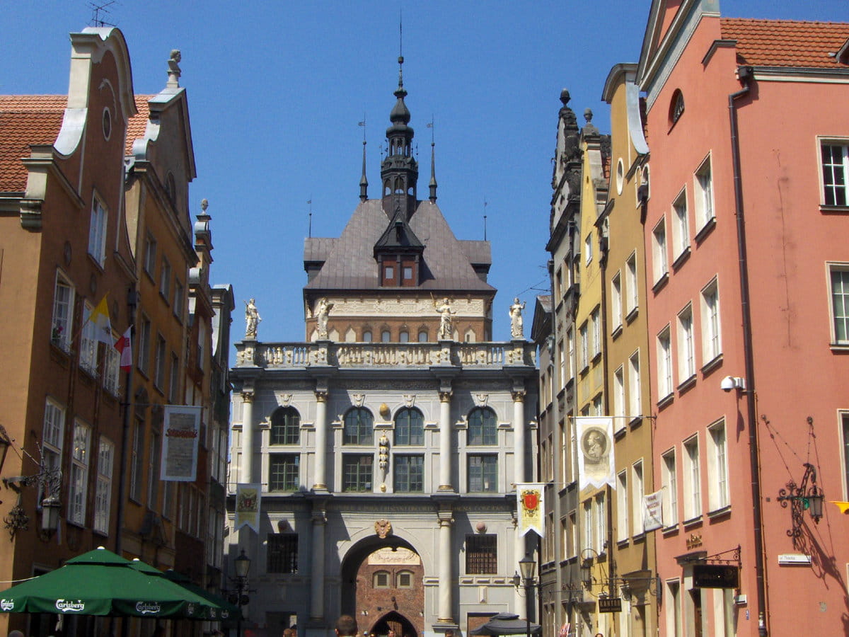 Imponentes edificios en Gdansk