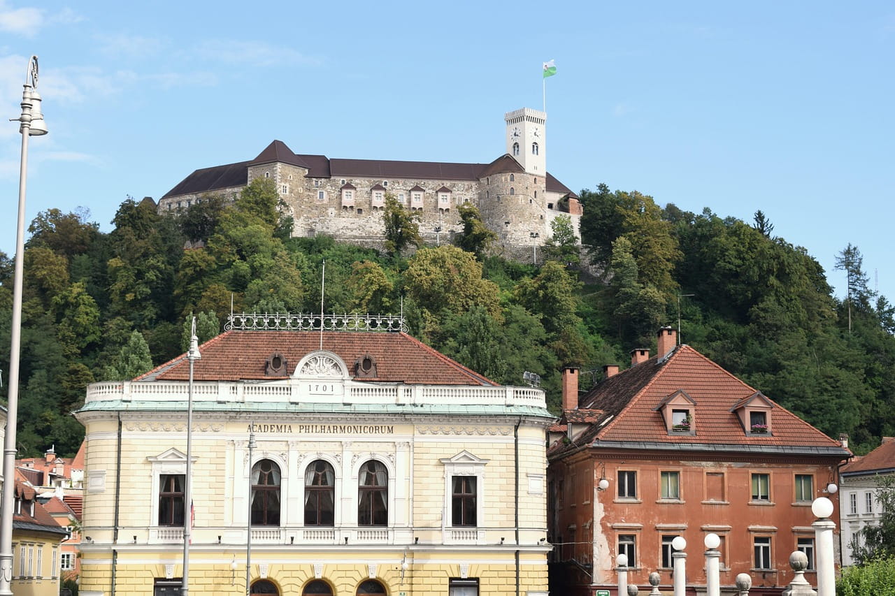 Castillo de Liubliana en Eslovenia