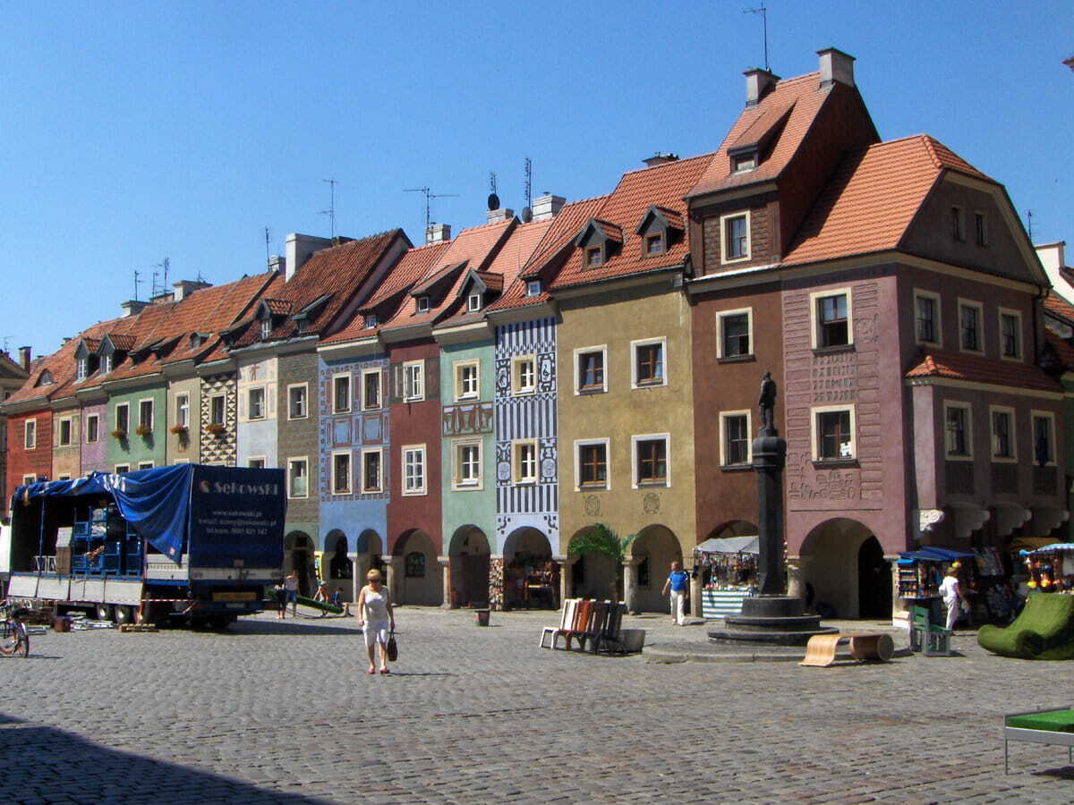 Las casitas coloridas de Stary Rynek en Poznan
