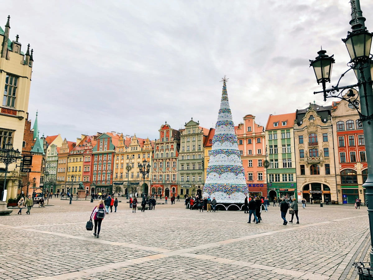Wroclaw preparándose para las Navidades