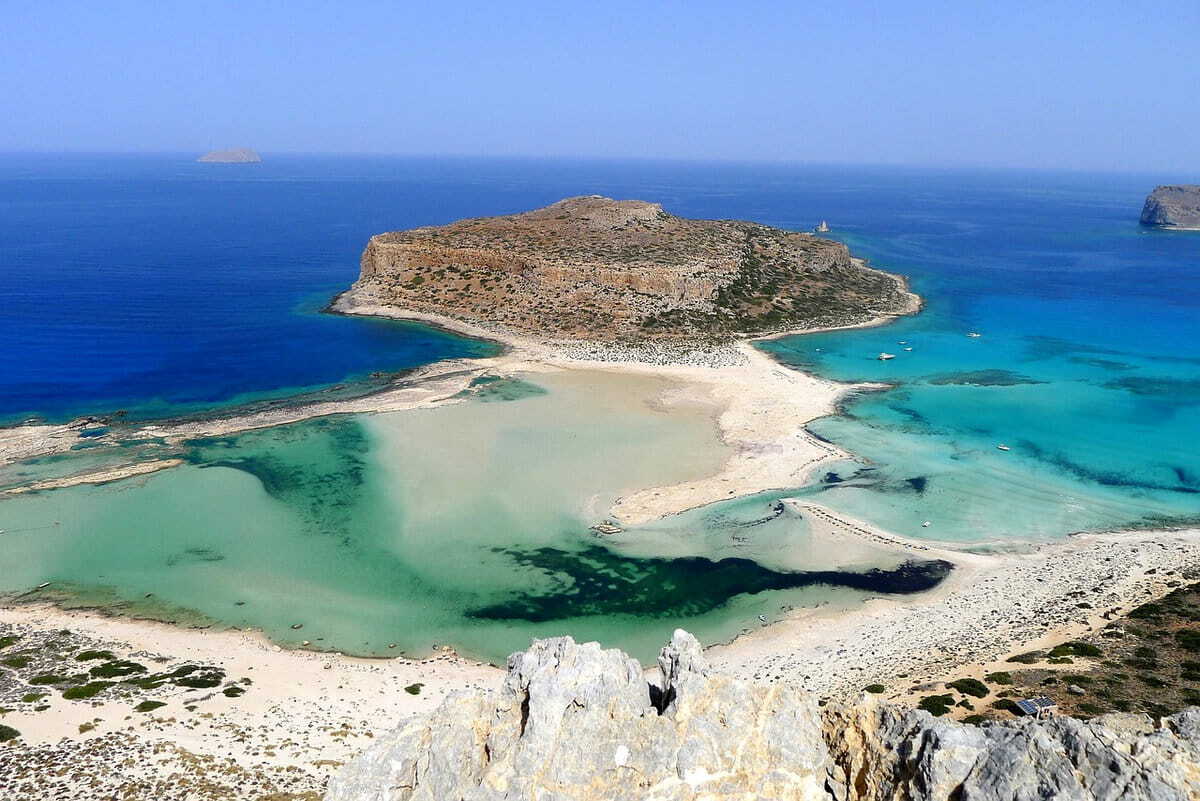La espectacular playa de Balos en Creta