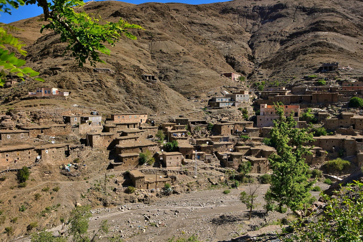 Un pequeño pueblo mecido entre las montañas del Todra